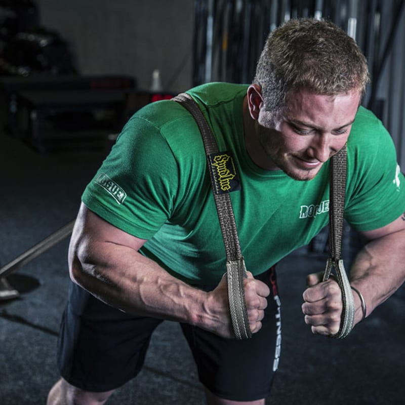 Upper Body Sled Strap Black